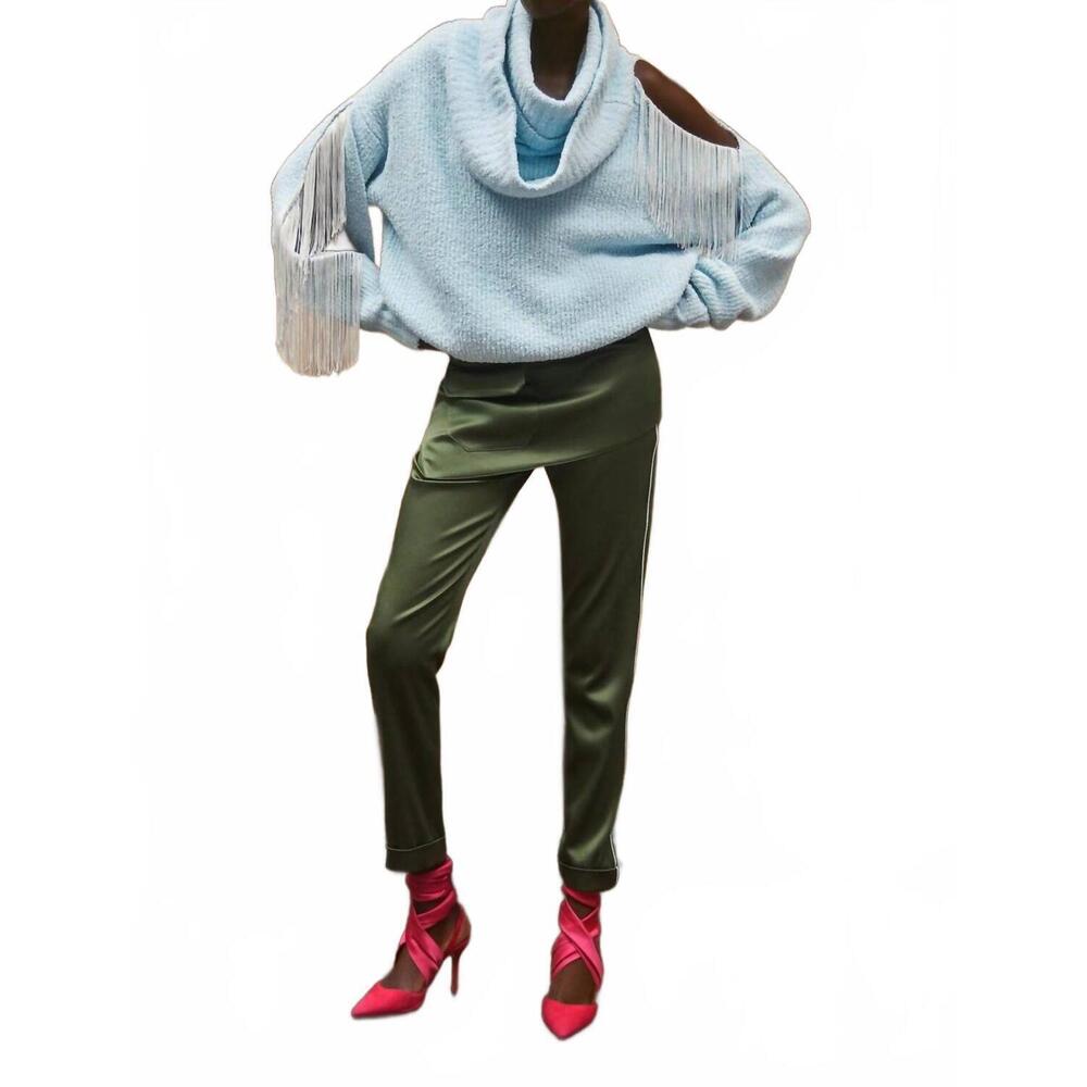 NEW HELLESSY flash shaw turtleneck sweater in sky blue